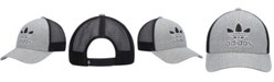 adidas Men's Heather Gray, Black Icon Trucker Snapback Hat